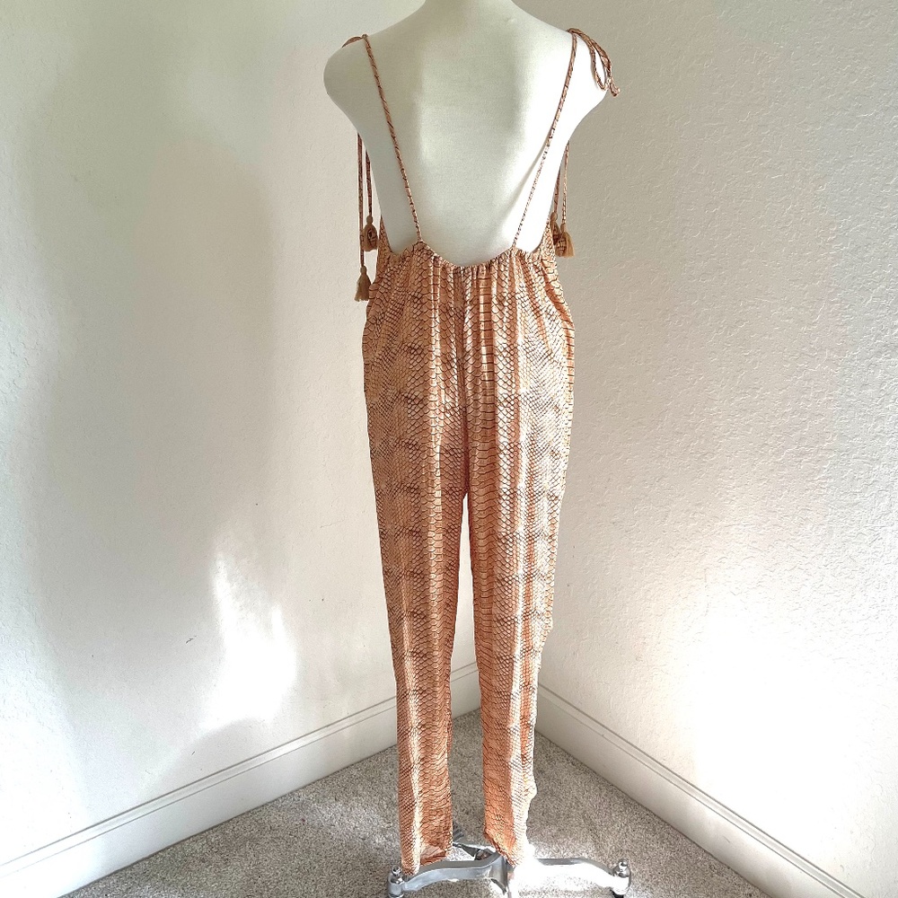 We Wore What Kaia Python Printed Jumpsuit - image 6